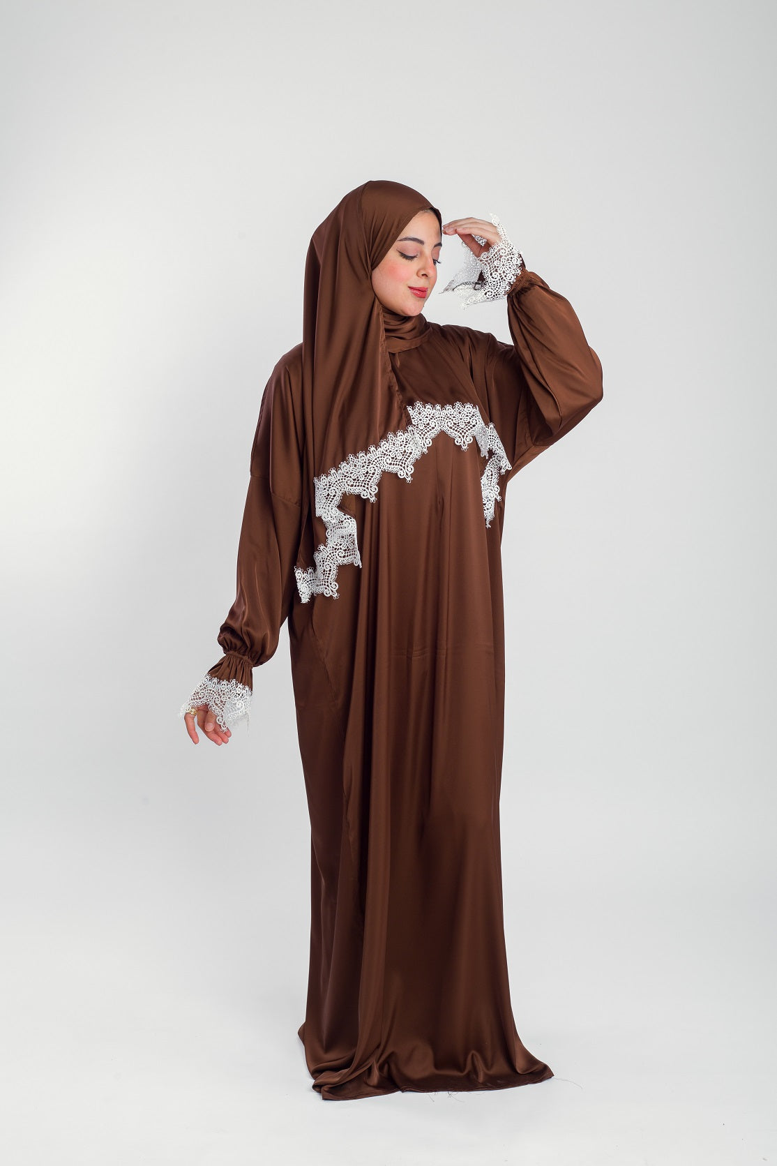 Plain Satin Isdal -Brown