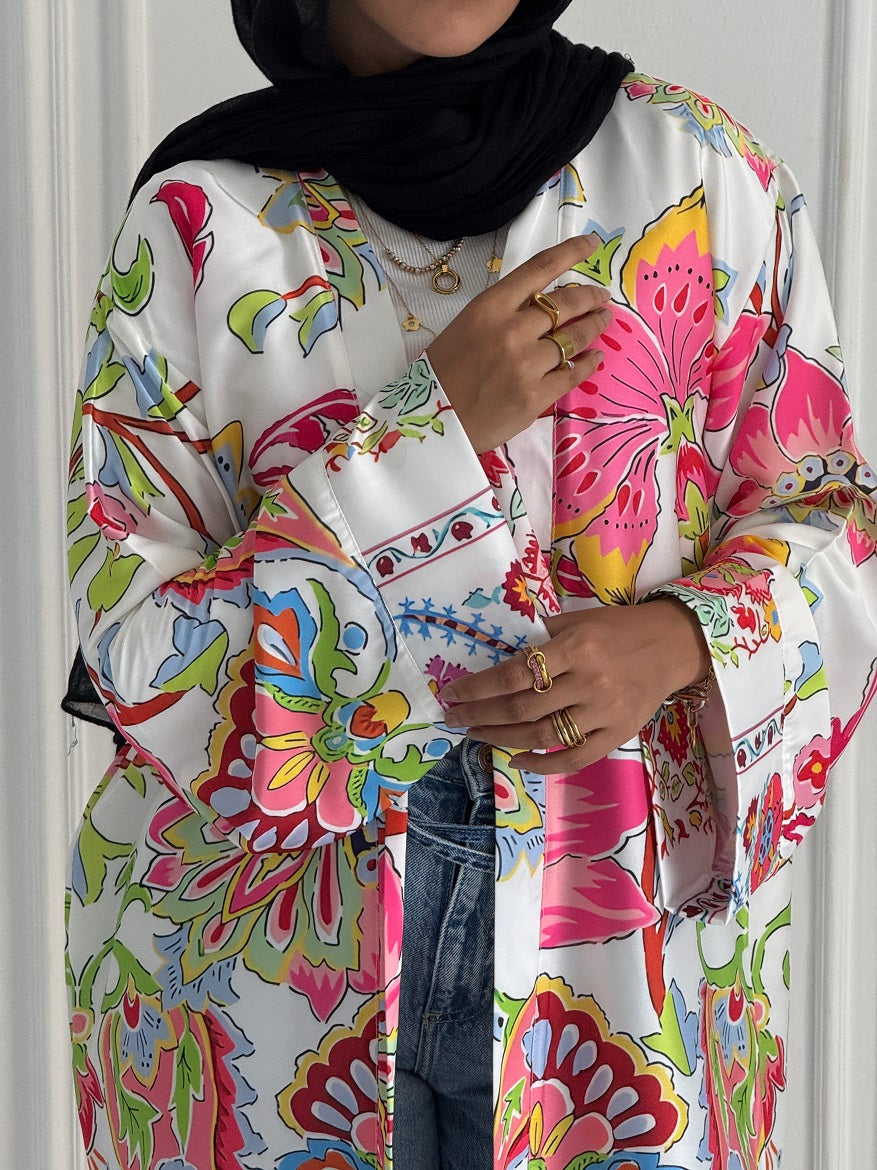 Garden Satin Cardigan