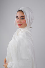 Soft Linen Scarf - White