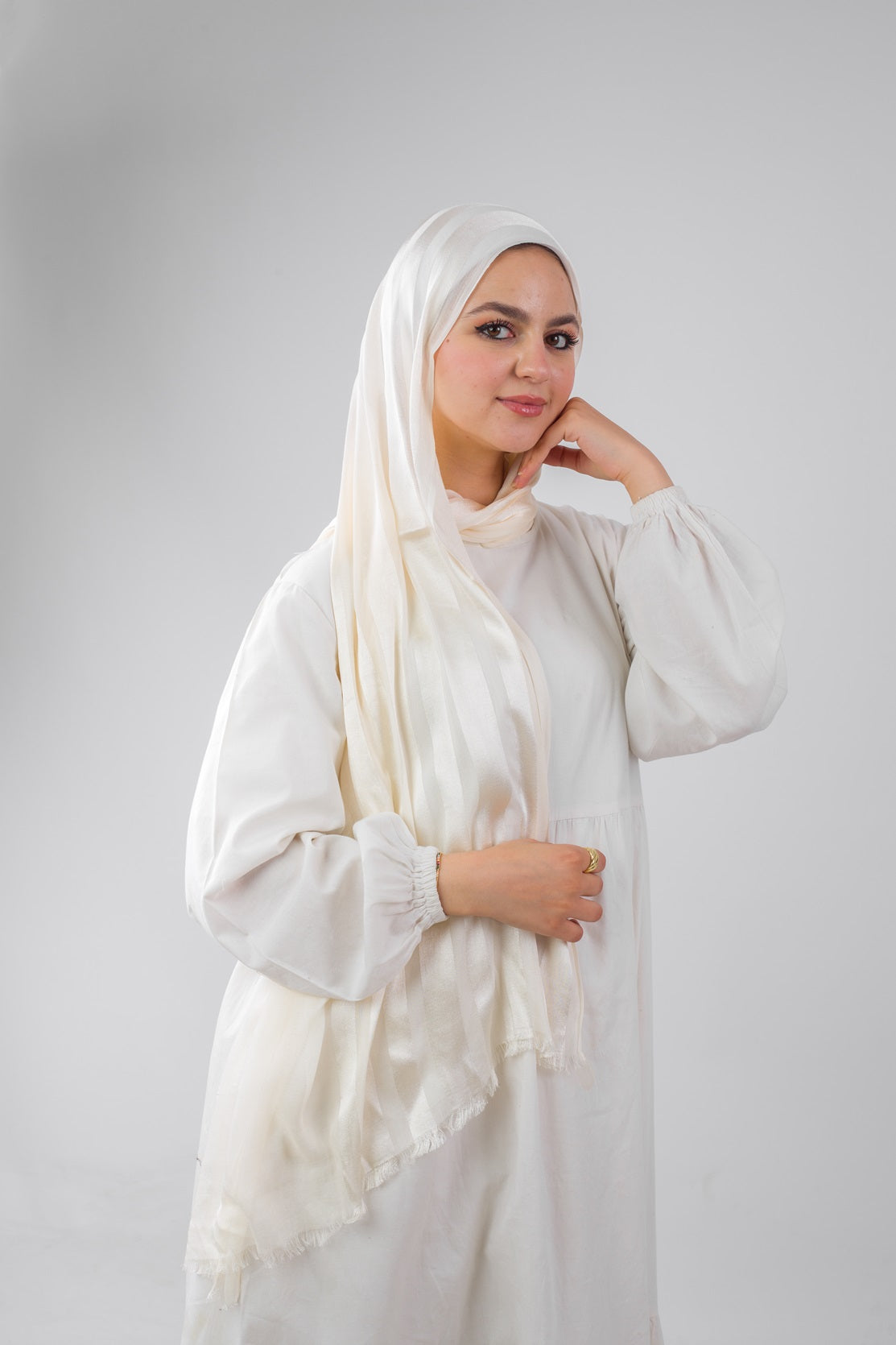 Soft Linen Scarf - Off White