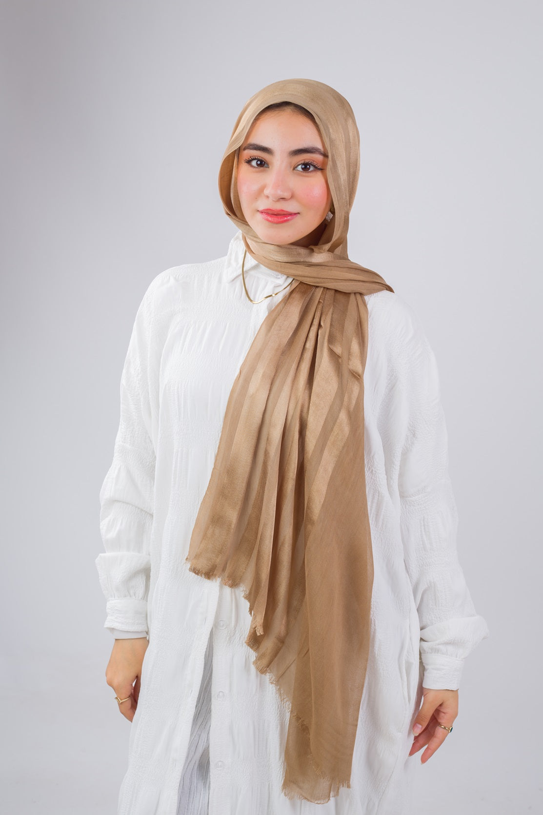 Soft Linen Scarf - Camel