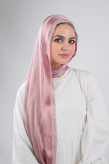 Linen Chiffon Scarf - Cashmere