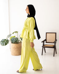 Mirly Satin Set - Yellow