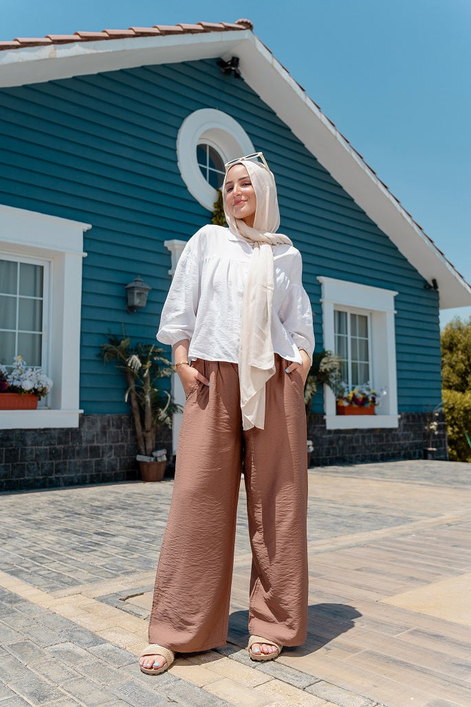 Linen Pants - Camel