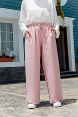 Linen Pants - Powder Pink