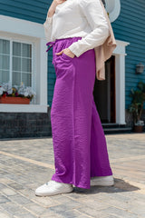 Linen Pants - Purple