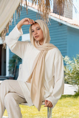 Elegance Modal Scarf - Light Beige