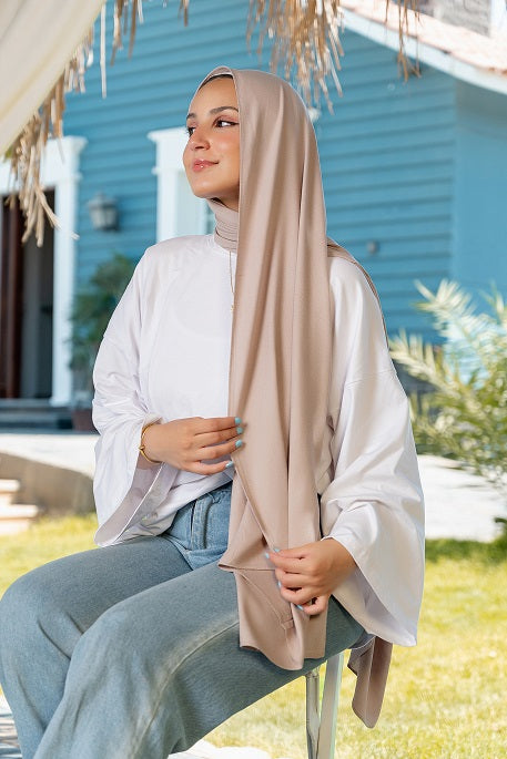 Elegance Modal Scarf - Tan Beige