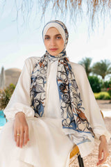 Pineberry  Printed Chiffon Scarf