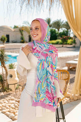 Pastel Spring Chiffon Scarf