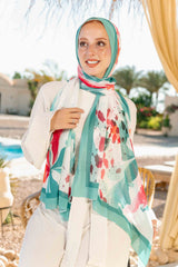 Majestic Printed Chiffon Scarf