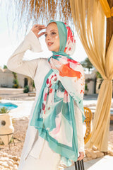 Majestic Printed Chiffon Scarf