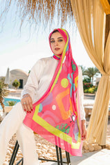 Cheerful Printed Chiffon Scarf