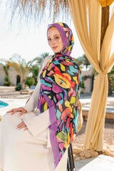 Royal Printed Chiffon Scarf