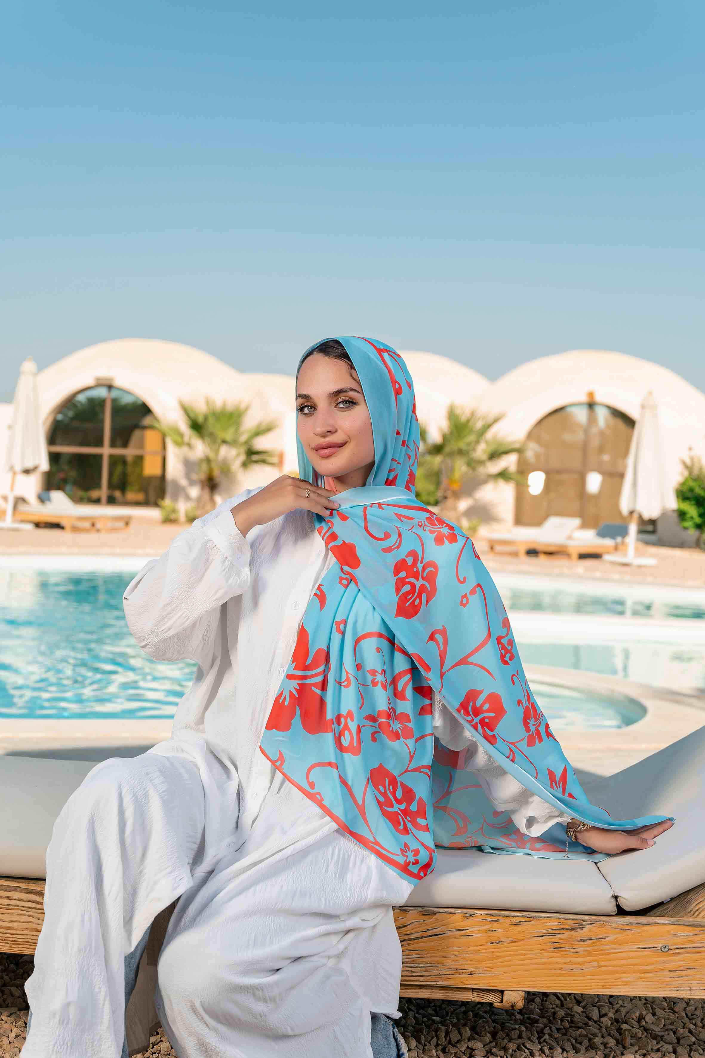 Jasmin Printed Chiffon Scarf