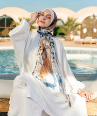 Sandy Printed Chiffon Scarf